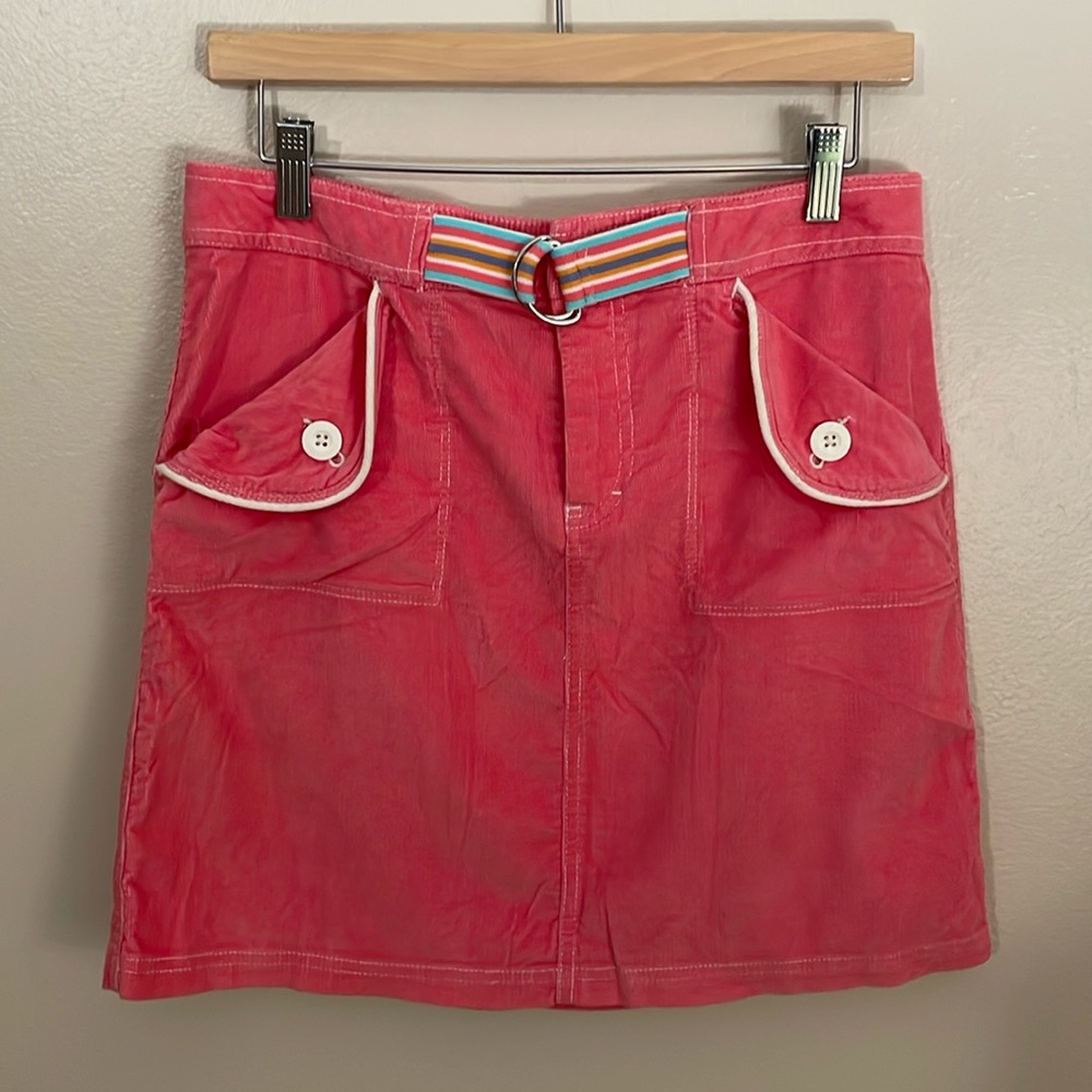 EUC Tommy Hilfiger Pink Corduroy Skirt. SZ 4